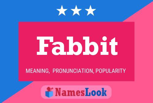 Fabbit Name Poster