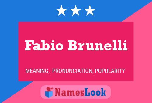 Fabio Brunelli Name Poster