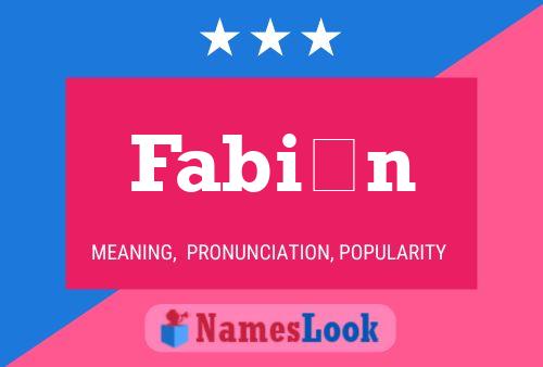 Fabián Name Poster