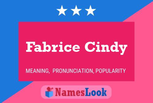 Fabrice Cindy Name Poster