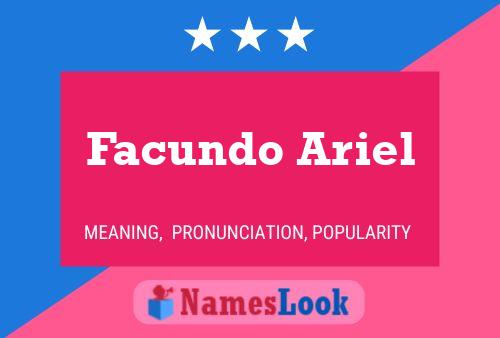 Facundo Ariel Name Poster