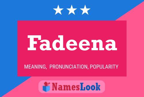 Fadeena Name Poster