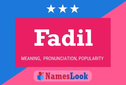 Fadil Name Poster