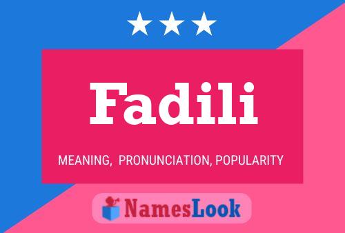 Fadili Name Poster