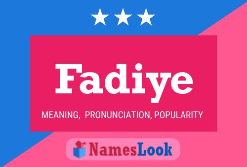 Fadiye Name Poster