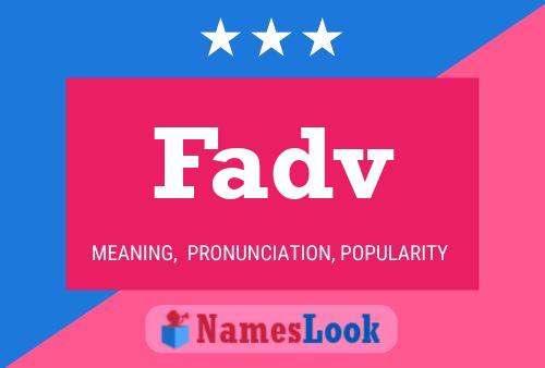 Fadv Name Poster