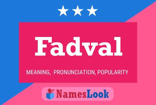 Fadval Name Poster