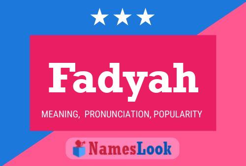 Fadyah Name Poster