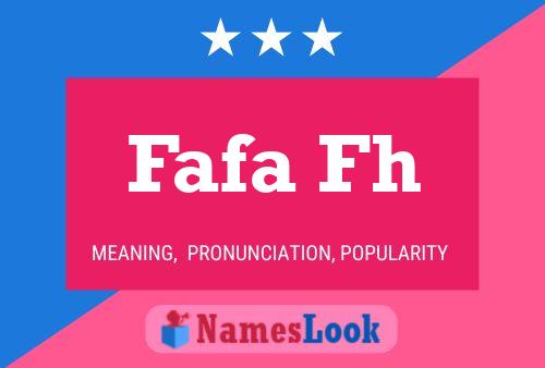 Fafa Fh Name Poster