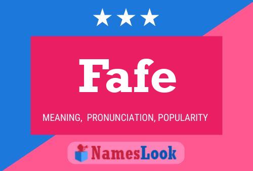 Fafe Name Poster