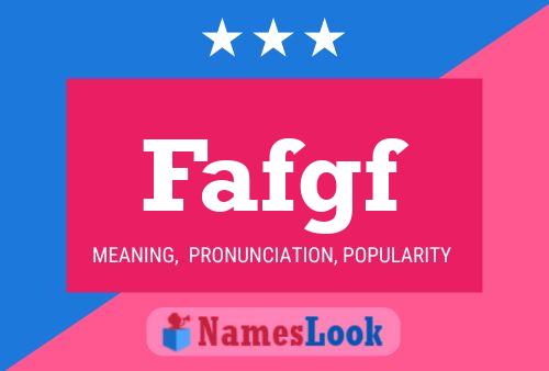 Fafgf Name Poster