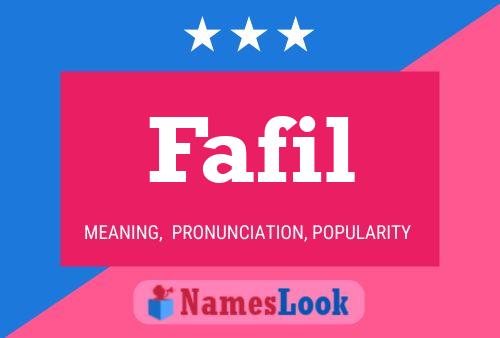 Fafil Name Poster