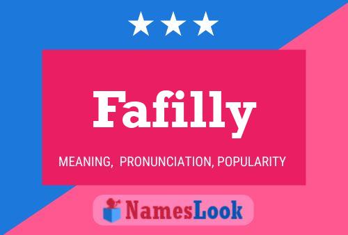 Fafilly Name Poster