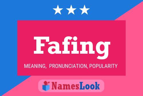 Fafing Name Poster