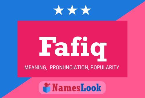 Fafiq Name Poster