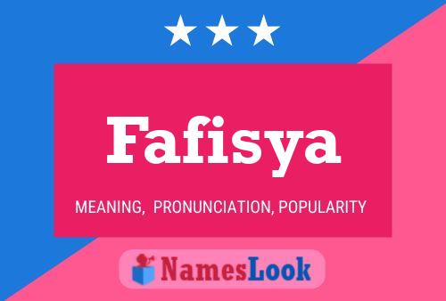 Fafisya Name Poster