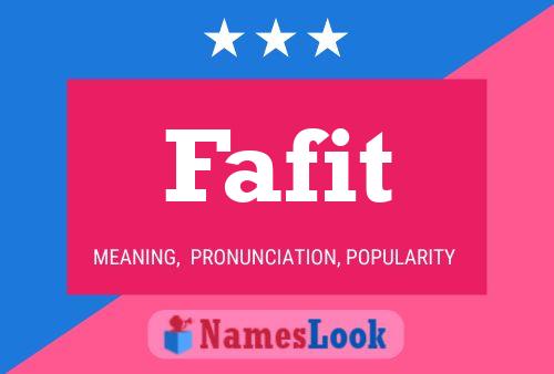 Fafit Name Poster