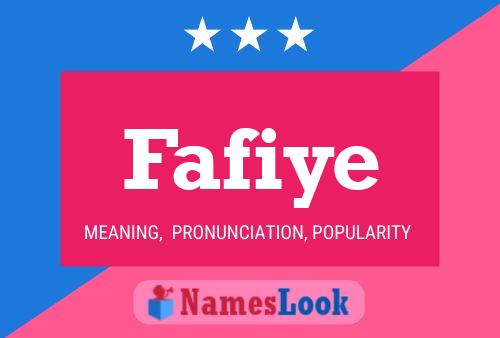 Fafiye Name Poster