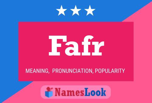 Fafr Name Poster