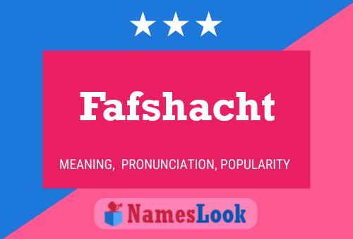 Fafshacht Name Poster