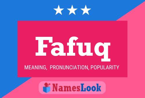 Fafuq Name Poster