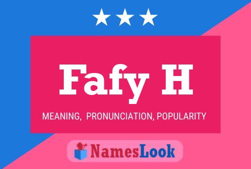 Fafy H Name Poster