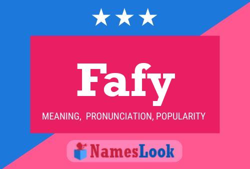 Fafy Name Poster