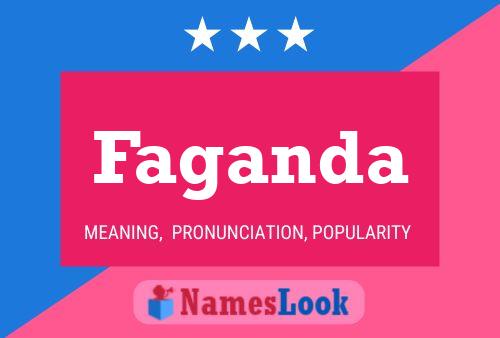 Faganda Name Poster