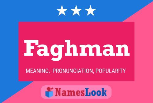 Faghman Name Poster