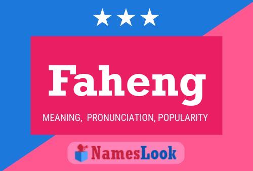 Faheng Name Poster