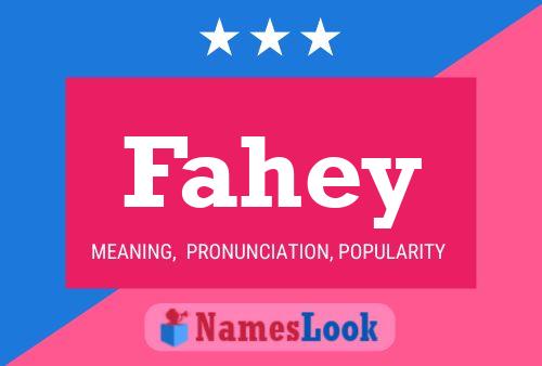 Fahey Name Poster