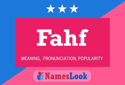 Fahf Name Poster