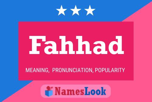 Fahhad Name Poster