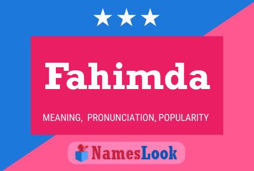 Fahimda Name Poster