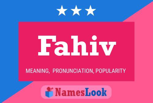 Fahiv Name Poster