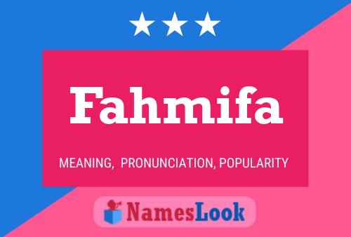 Fahmifa Name Poster