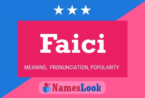 Faici Name Poster