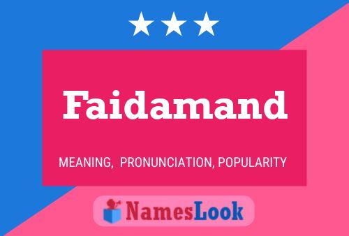 Faidamand Name Poster