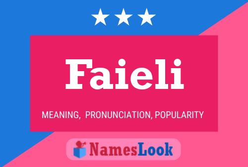 Faieli Name Poster