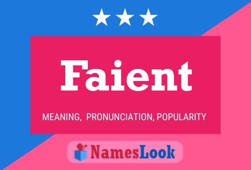 Faient Name Poster