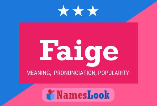 Faige Name Poster