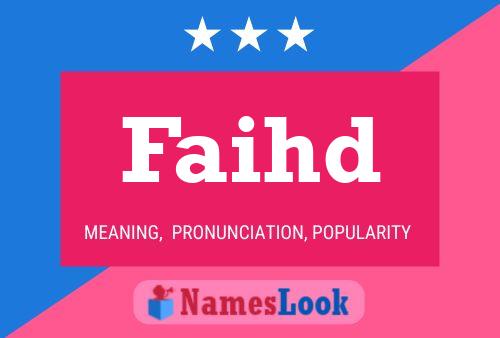 Faihd Name Poster