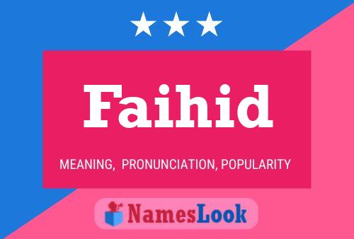 Faihid Name Poster