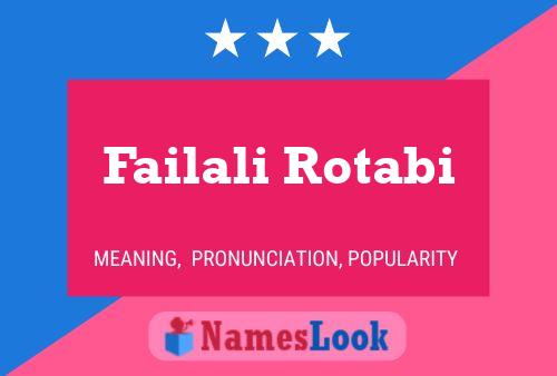 Failali Rotabi Name Poster