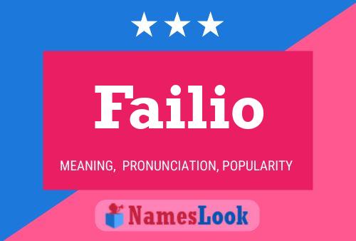 Failio Name Poster