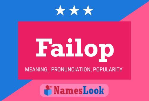 Failop Name Poster