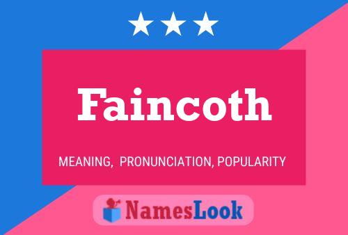 Faincoth Name Poster