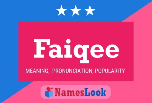 Faiqee Name Poster