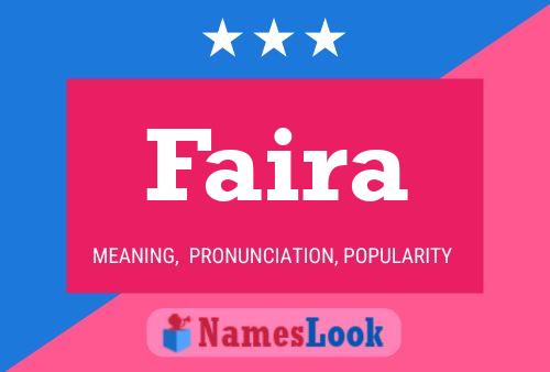 Faira Name Poster