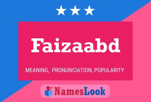 Faizaabd Name Poster